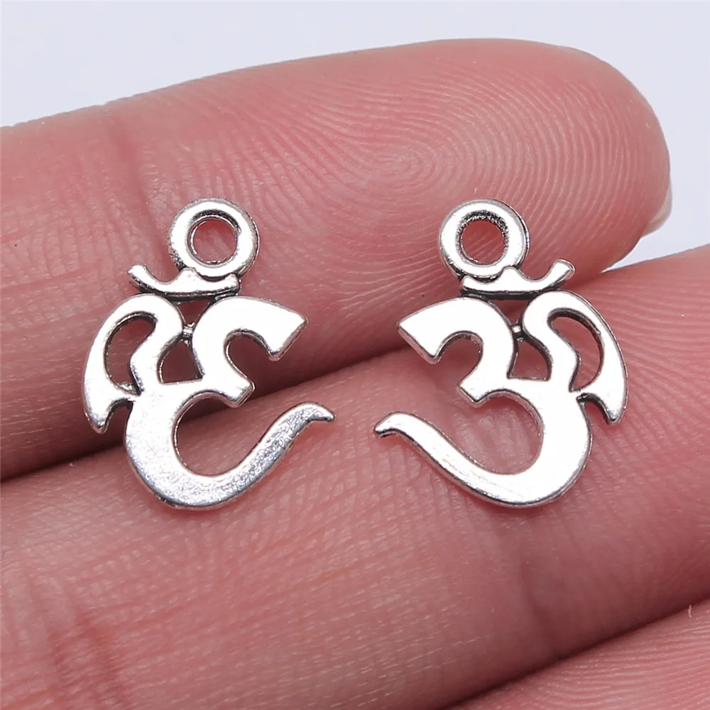 20pcs OM Charms Beads for DIY Jewelry Making