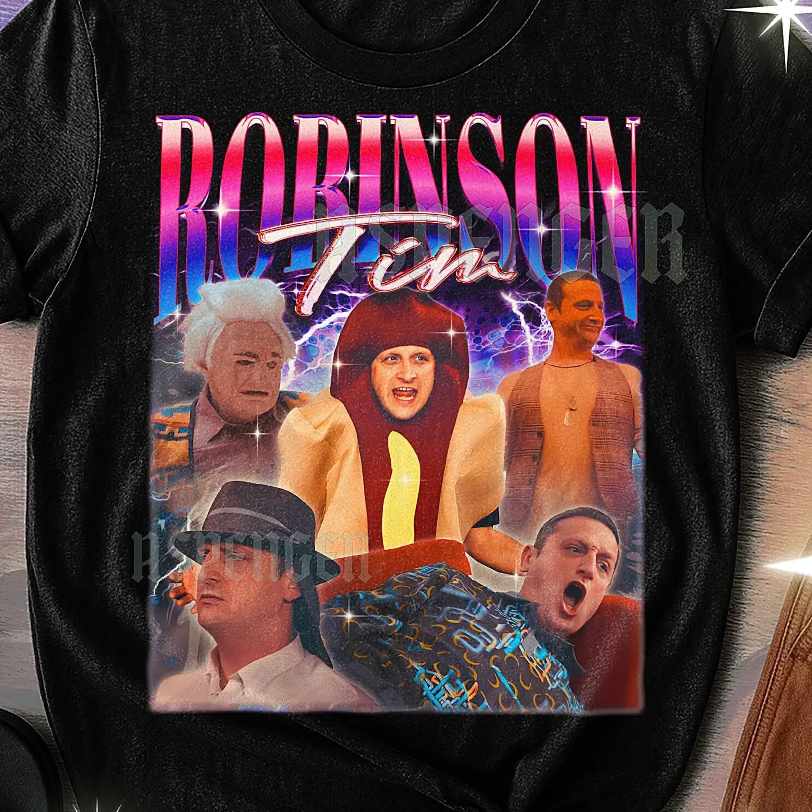 Ribso Vintage T Shirt Bootleg Actor Star Celebrity Performer 90s Retro Throwback Sweater vintage Washed graphic Slightly