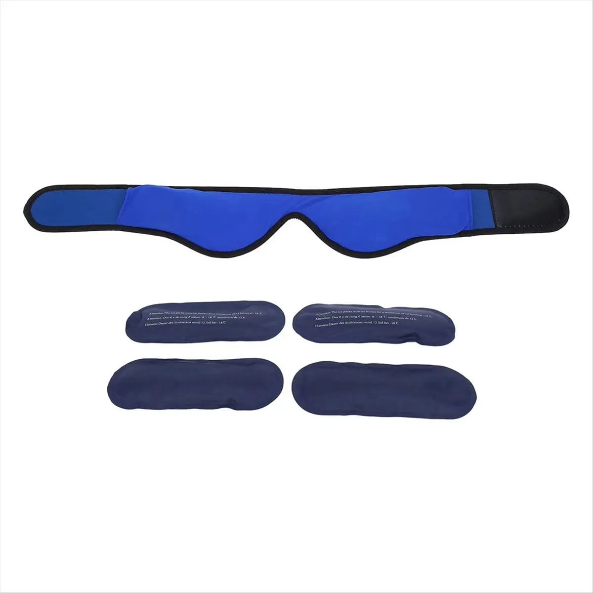 Pembungkus Es ABQR, Pembungkus Gel Panas dan Dingin untuk Meredakan Pembengkakan dan Ketidaknyamanan pada Rahang, Kepala, Mulut, dan Wajah