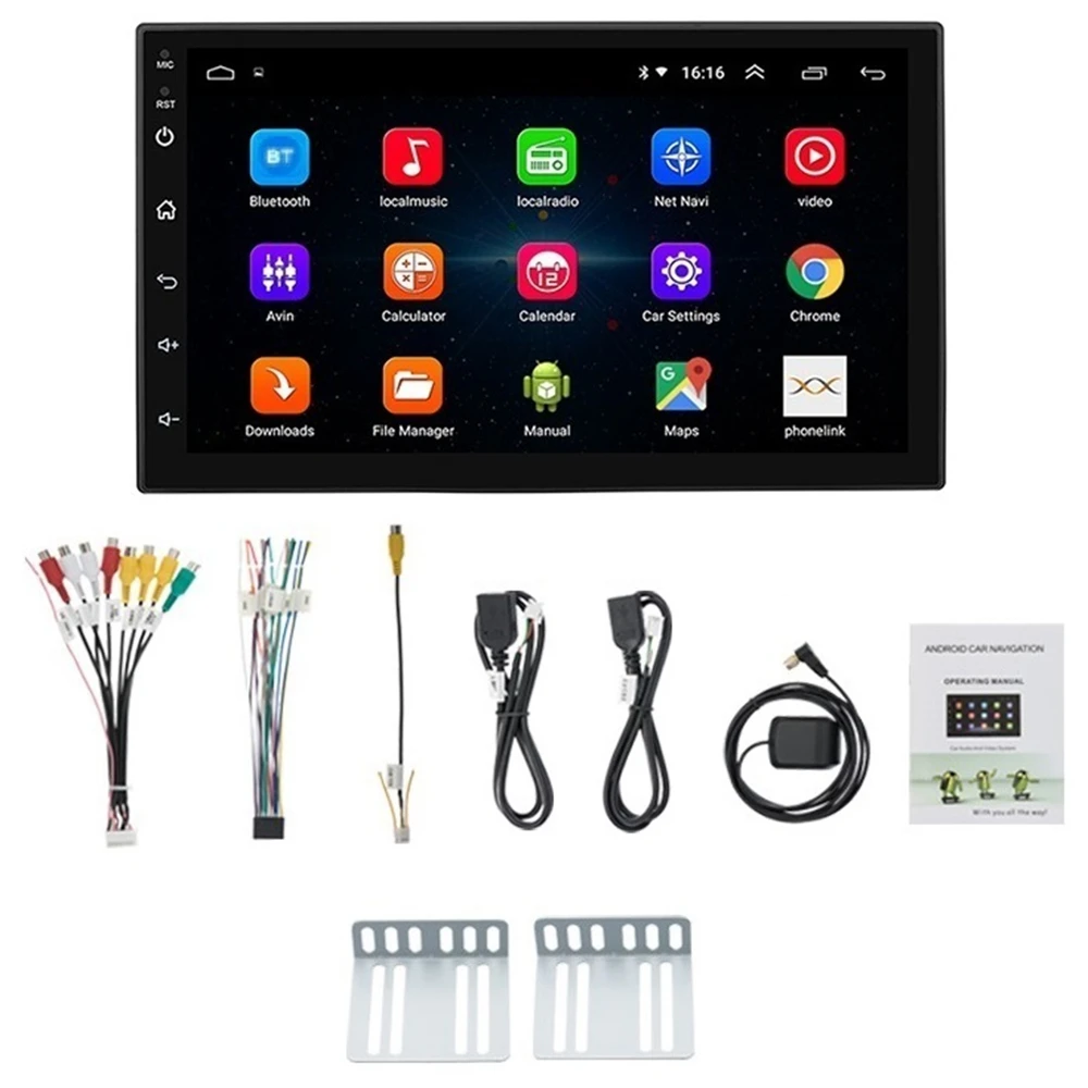 

Universal Android 9.1 2+32G Car Radio Audio Stereo GPS Navi 7inch Press Screen 2 Din MP5