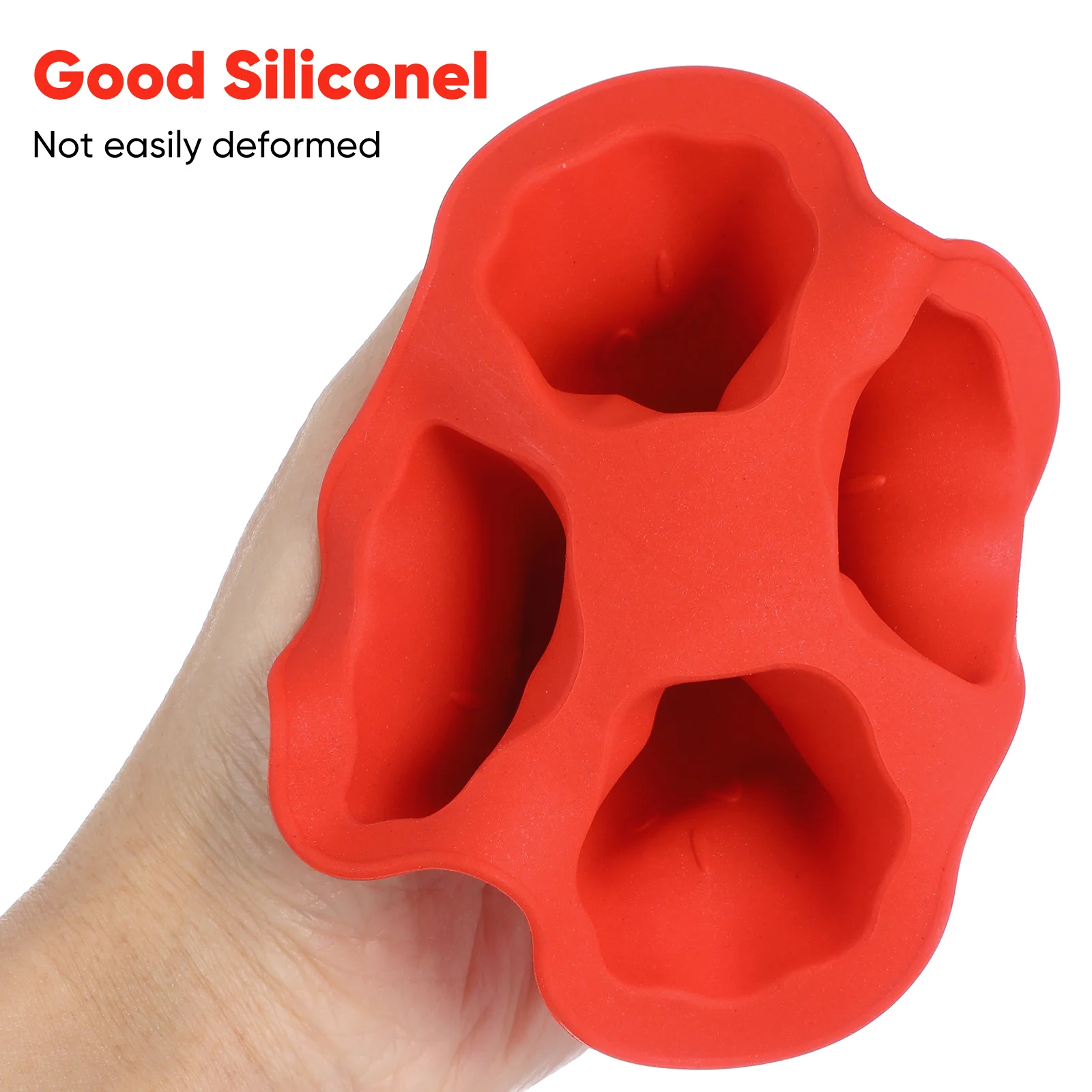

4Pcs Ice Cube Tray Mold Halloween Ghost Design Silicone Freezer Safe for Easy Release Party Drink Prep Essential