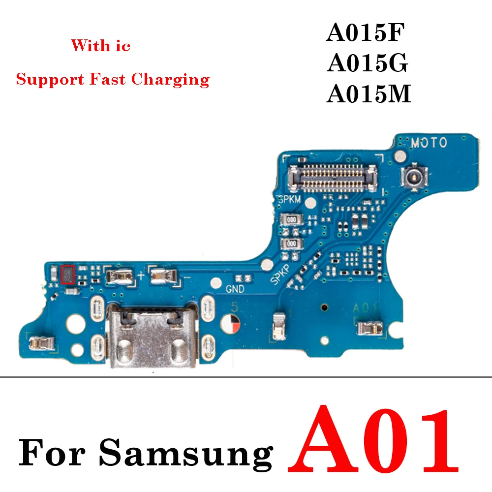 USB Charging Port Charger Dock Connector Board Flex For Samsung A01 A02 A02s A03 A03s A04 Core A04S A04E A10 A10S A11 A12 Nacho