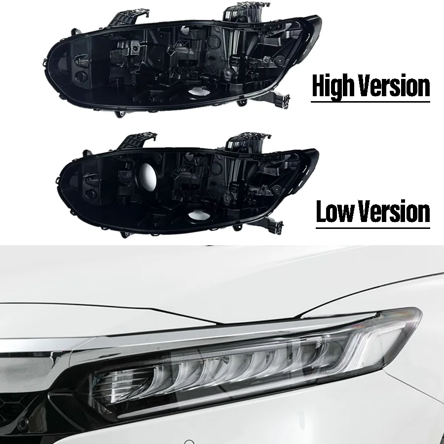 1Pc Headlight Base Headlamp House Car Rear Base Auto Headlight Back House For Honda Accord 10 Generation 2018 2019 2021 2022