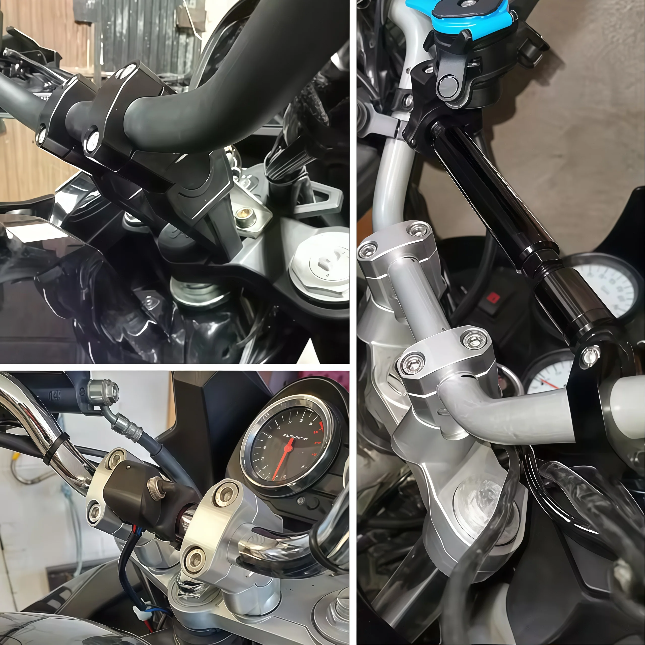For 801 2024 Motorcycle Heightened Clamp Seat Hardware Off-road Handlebar Riser Height Support