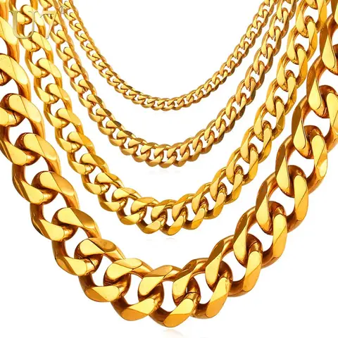 Miami Cuban Link Chain Necklace U7