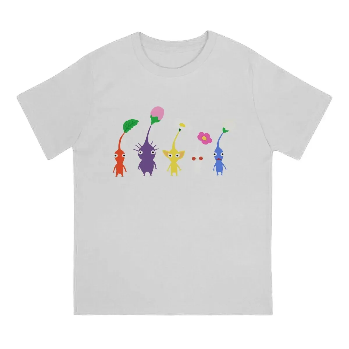 Pikmin Colorful Game Polyester TShirts Cute Pattern Blue Distinctive Homme T Shirt New Trend Clothing