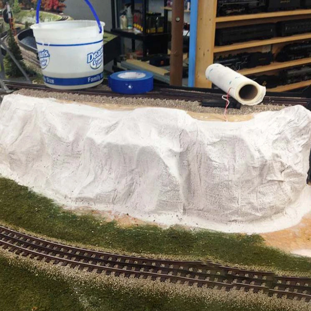 صانع المناظر الطبيعية القياسية الجص لفة النسيج المشربة لفات قماش الجص لمشاريع الحرف اليدوية ملحقات تخطيط السكك الحديدية