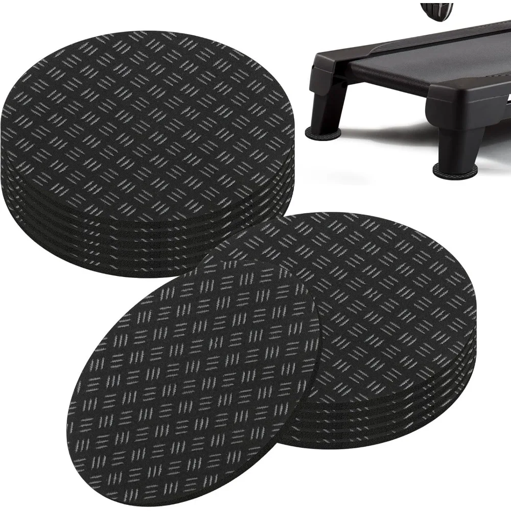 6Pcs 10×10×0.5cm Silicone Anti-Slip Noise Reduction Floor Protector Pads for Treadmill Washing Machine Chair Legs