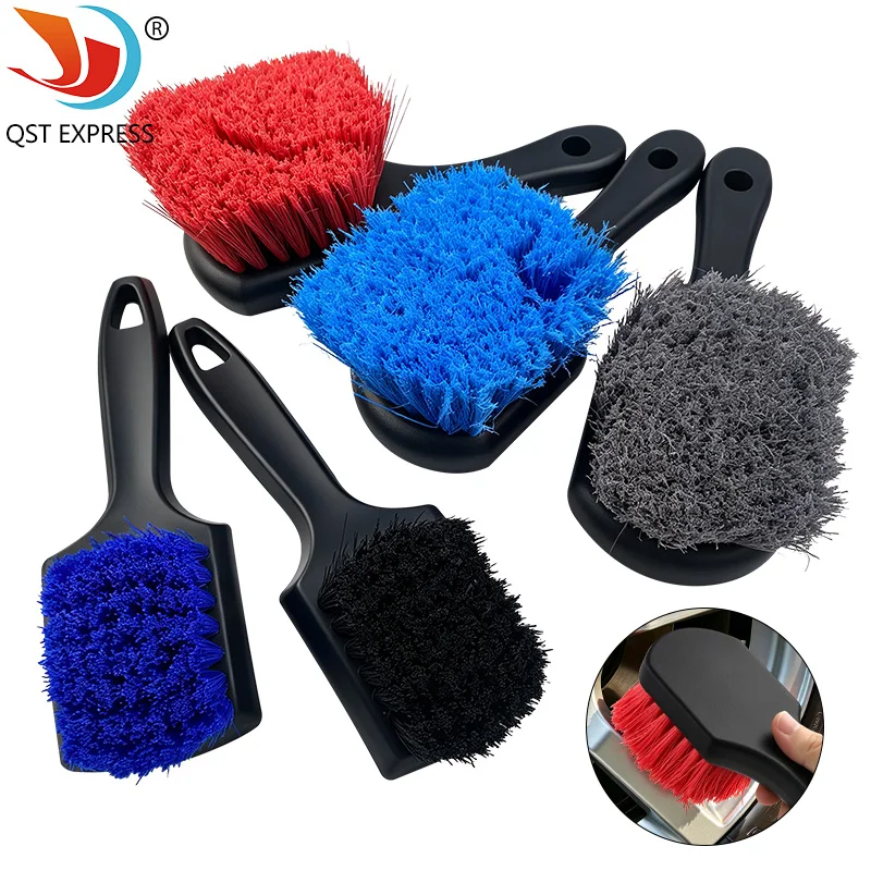 1PC Car Wheel Hub & Tire Cleaning Brush Vehicle Mounted Auto Detailing Beauty Tool for Car Washing