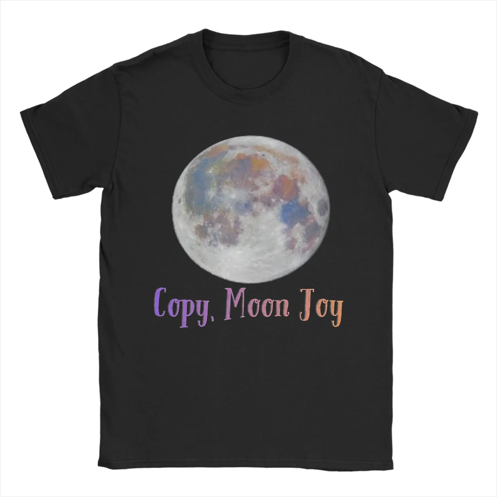 Men Women Copy, Moon Joy T Shirts  100% Cotton Tops Novelty Short Sleeve Crew Neck Tee Shirt Gift Idea T-Shirt