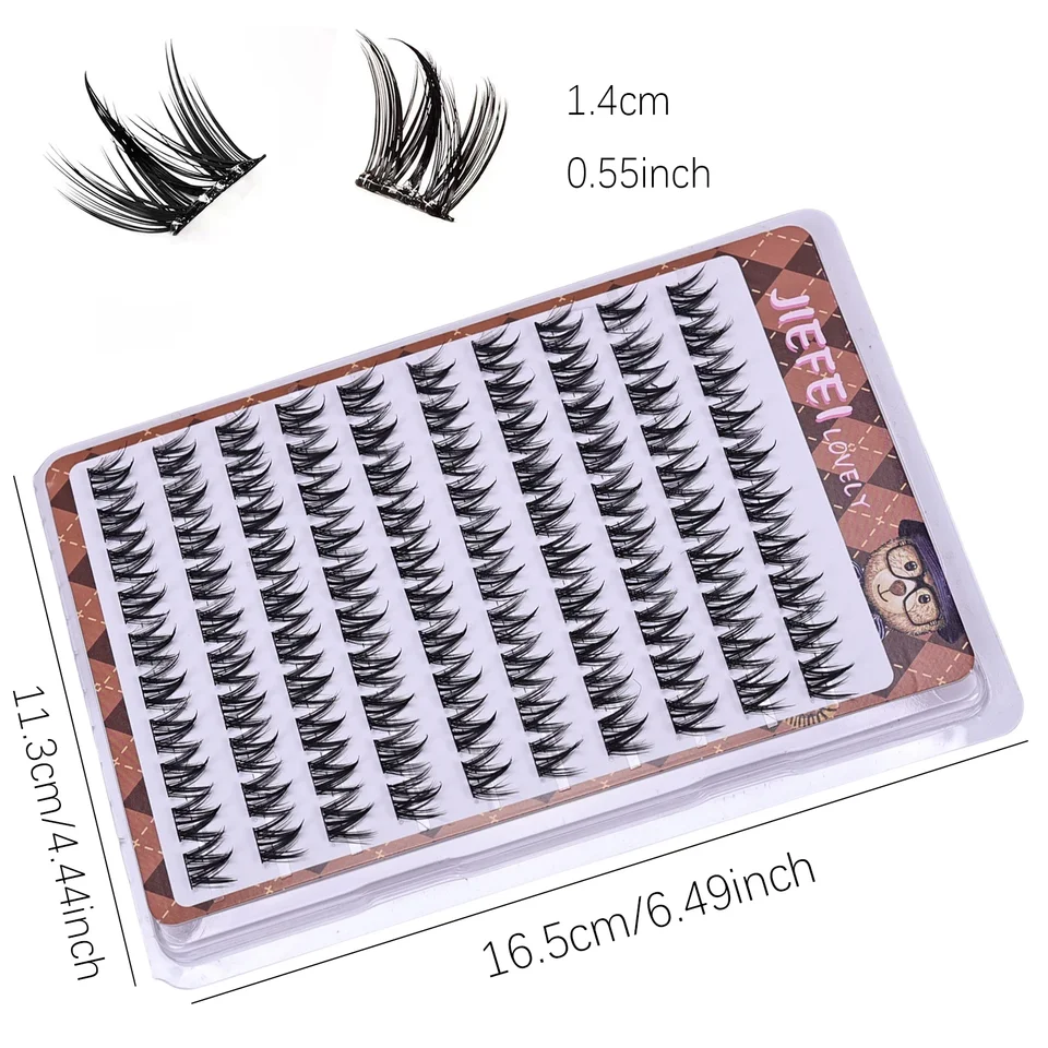 Pestañas postizas autoadhesivas sin pegamento Voluminosas Esponjosas Gruesas Naturales Rizado Forma W Girasol Extensión de pestañas DIY Ojos Manga 4