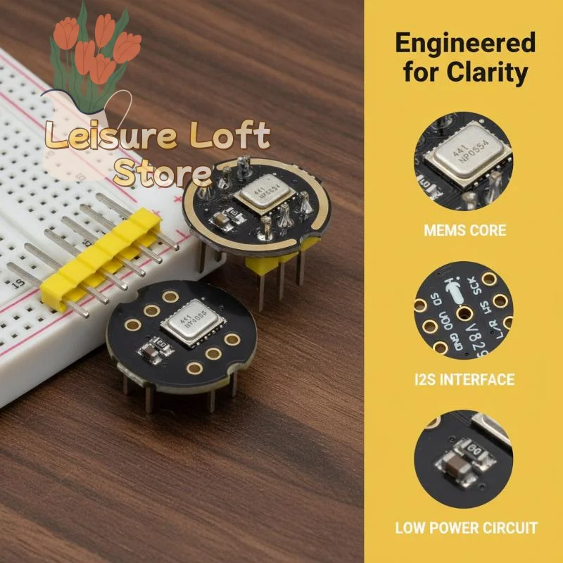 INMP441 Omnidirectional Microphone Module I2S Interface High Sensitivity for ESP32 IoT Voice Development