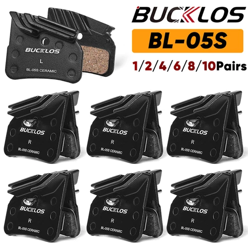 Pastillas de freno de cerámica BUCKLOS para SHIMANO MTB pastilla de freno de disco hidráulico para N03A N04C D02S D03S pastilla de freno de bicicleta compatible con M7120 M8120 M9120