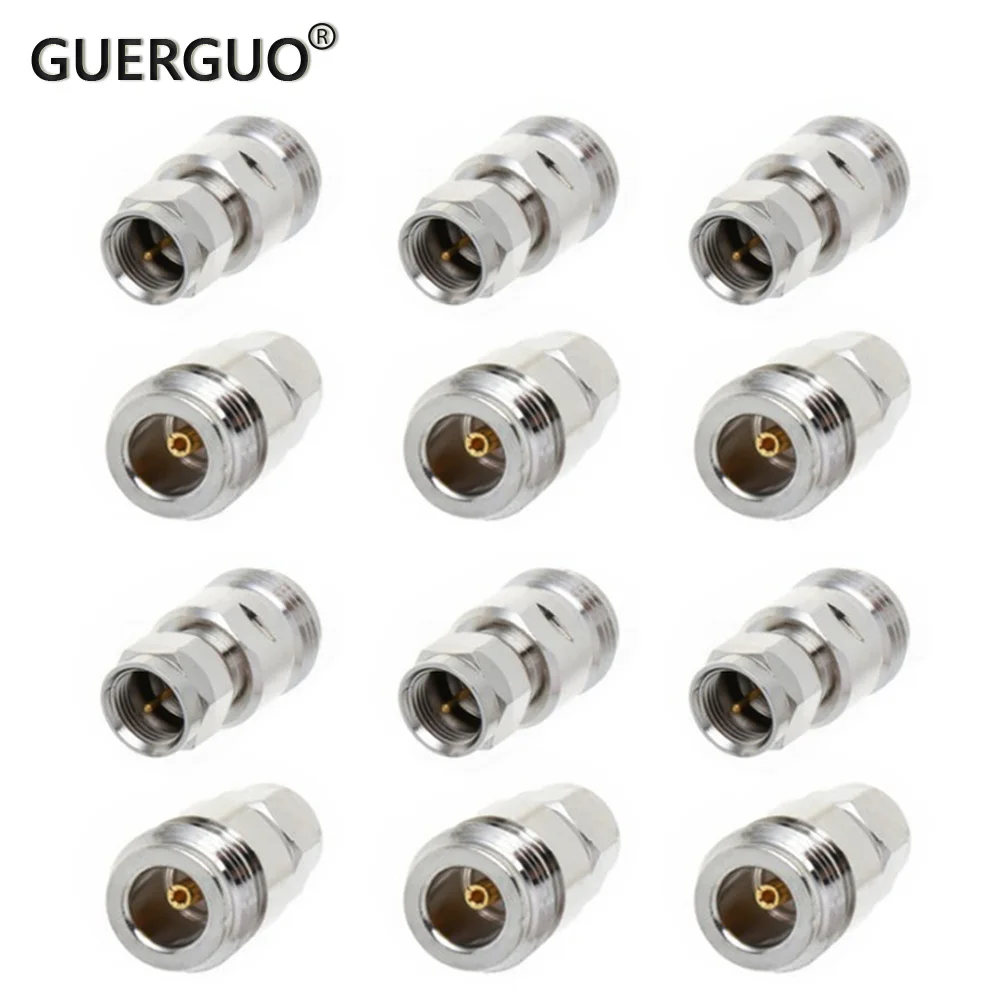 RF Coaxial Adapter N Female to F Male Connector Test Converter Kit for CB Radio Extension Cable Wire Terminals Satellite Adapter