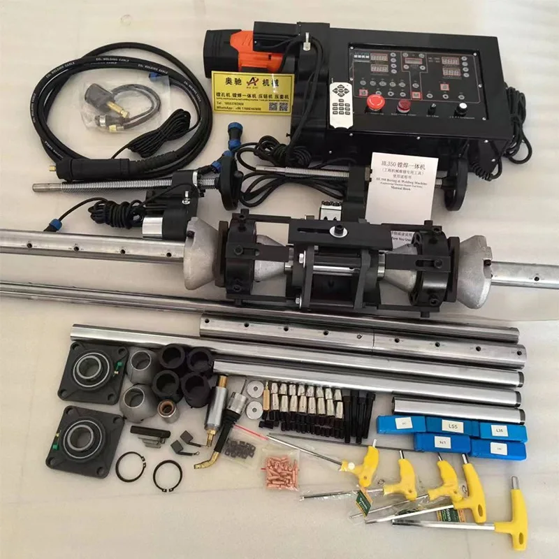 Portable Line Boring & Rotary Welding Machine / Line Bore Welder Repairing Excavator