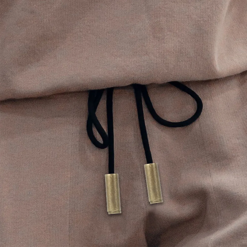 12Sets Metal Cord End Caps Cylindrical Tips Replacement for Shoes Hoodies Drawstring Stopper Cords Lock Shoe Lace End Caps