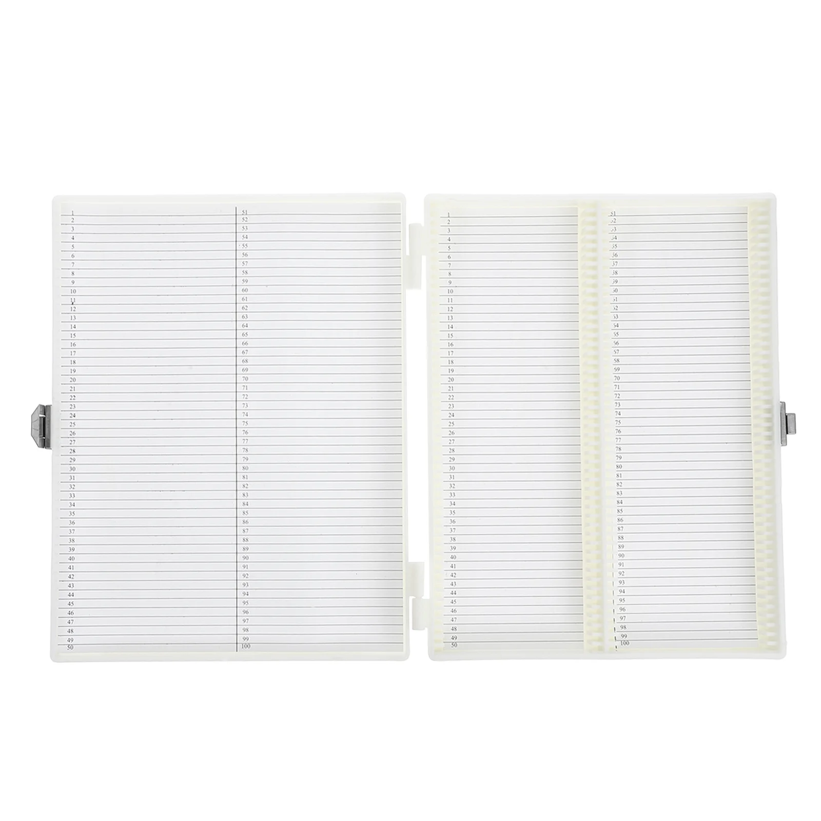 

High Capacity 100- Storage Box Compact Portable Design Stainless Steel Security Lock Microscope Case