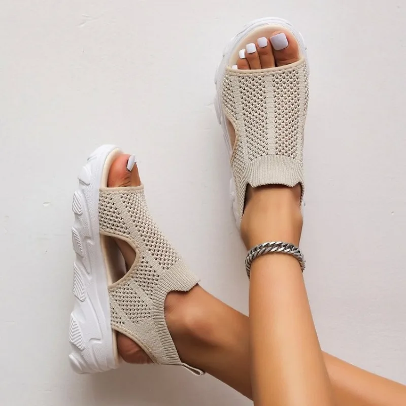 Fashion New Sports Sandals Women Casual Platform Shoes Thick-Soled Sandalias Open Toe Beach Shoes for Women Zapatos Mujer