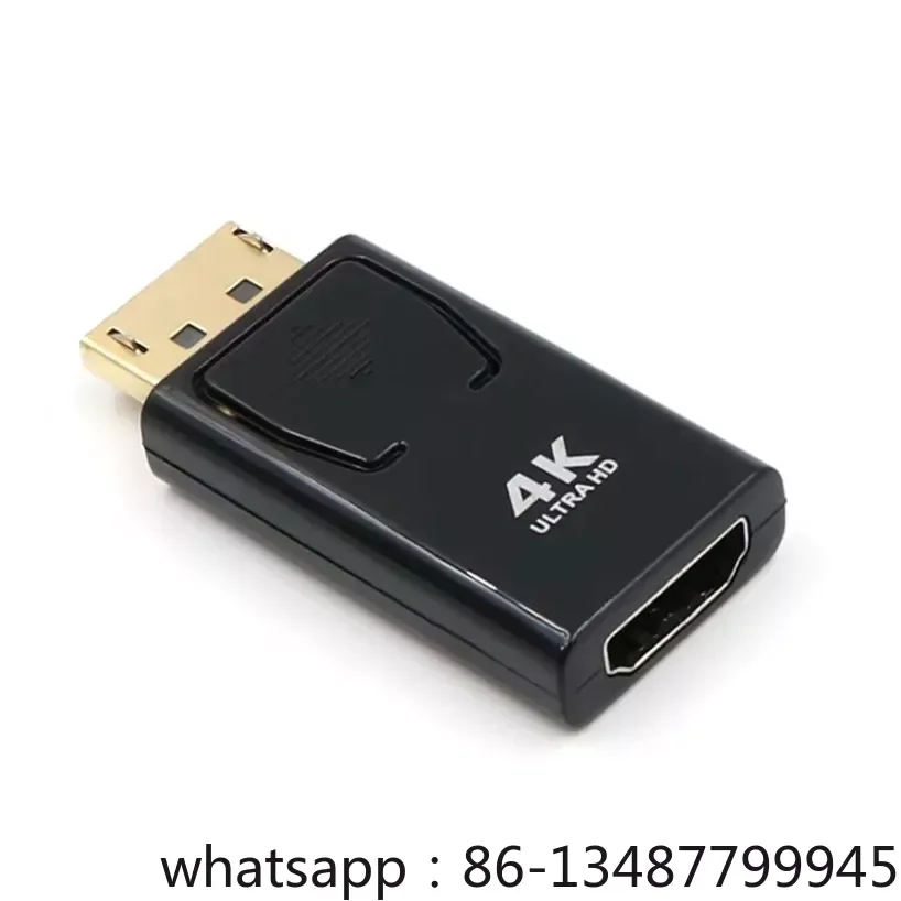 

100 шт. 4K Ультра HD позолоченный никелированный Стандартный DisplayPort штекер DP-HDMI гнездовой конвертер адаптер видео