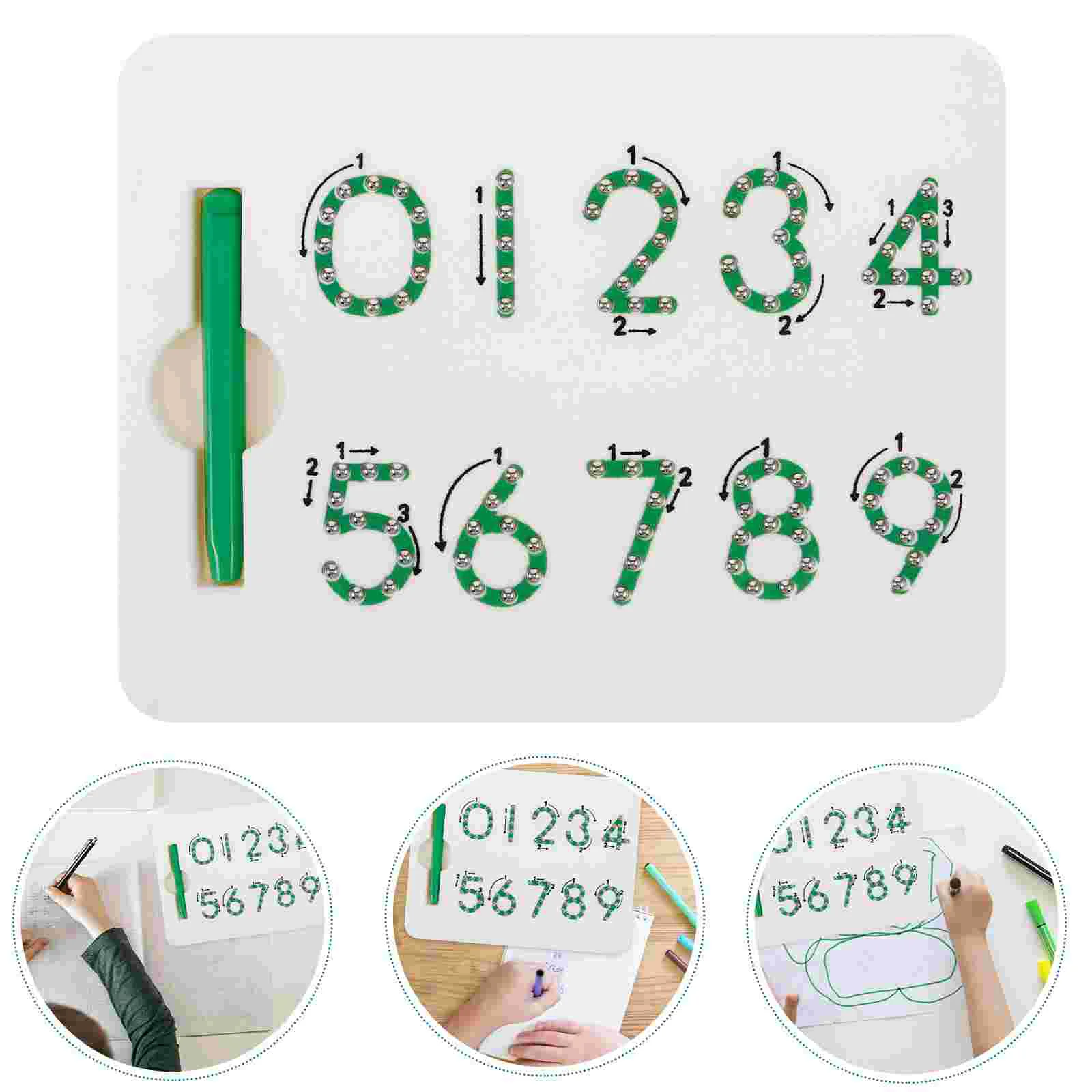 Steel Letter Doodle Board Kids Graffiti Number Writing Erasable