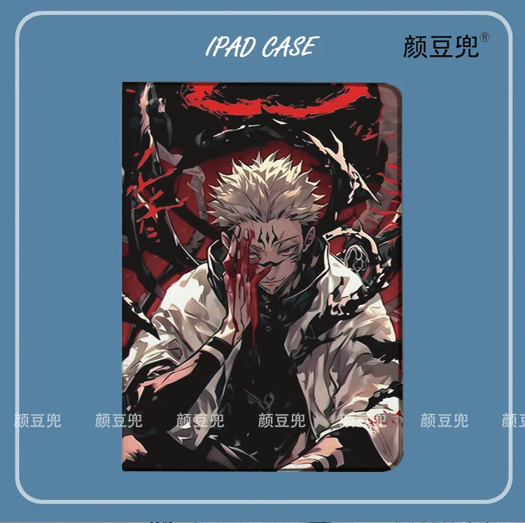 

Itadori Yuji Anime Jujutsu Samsung Galaxy Tab S10 plus S9 FE PLUS Case S7 S8 Plus Tri-fold stand Cover Galaxy tab s6 lite Tab A7