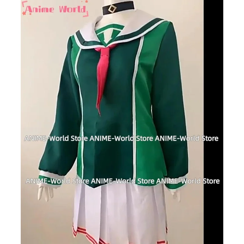 《Tamaño personalizado》Juego Kanna Kizuchi Cosplay disfraz peluca mujer traje de fiesta Top faldas corbatas uniformes de Halloween