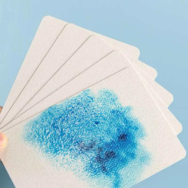 Tarjetas de papel de acuarela para estudiantes, artistas, entusiastas de la pintura, 50 hojas, 4x6 pulgadas