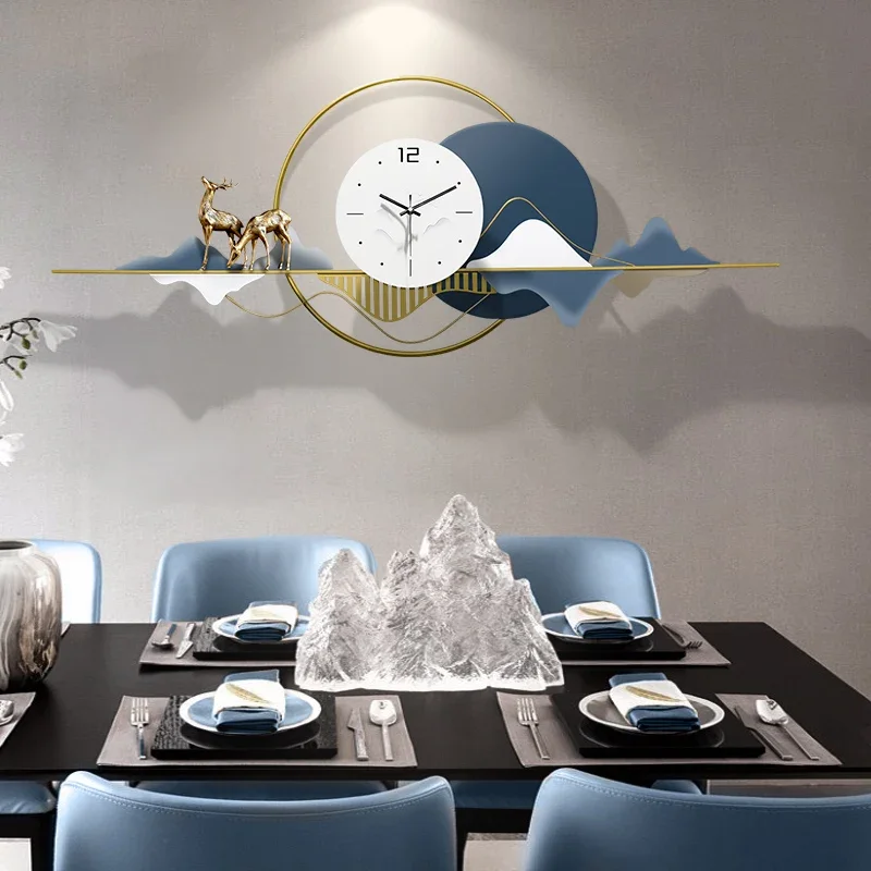 Aesthetic Fashion Wall Clock Silent Creative Restaurant Nordic Wall Watch Art Mural Luxury Horloge Murale Living Room Decoration