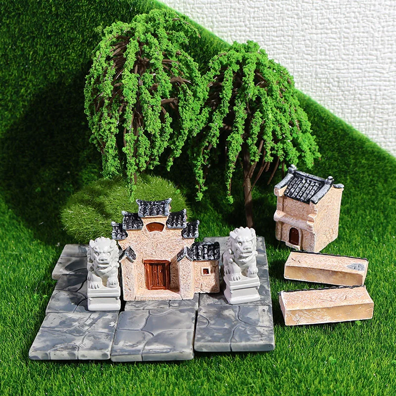 

Best Imitation Jiangnan ancient building courtyard wall miniature scene decoration diy stage posing prop material accessories