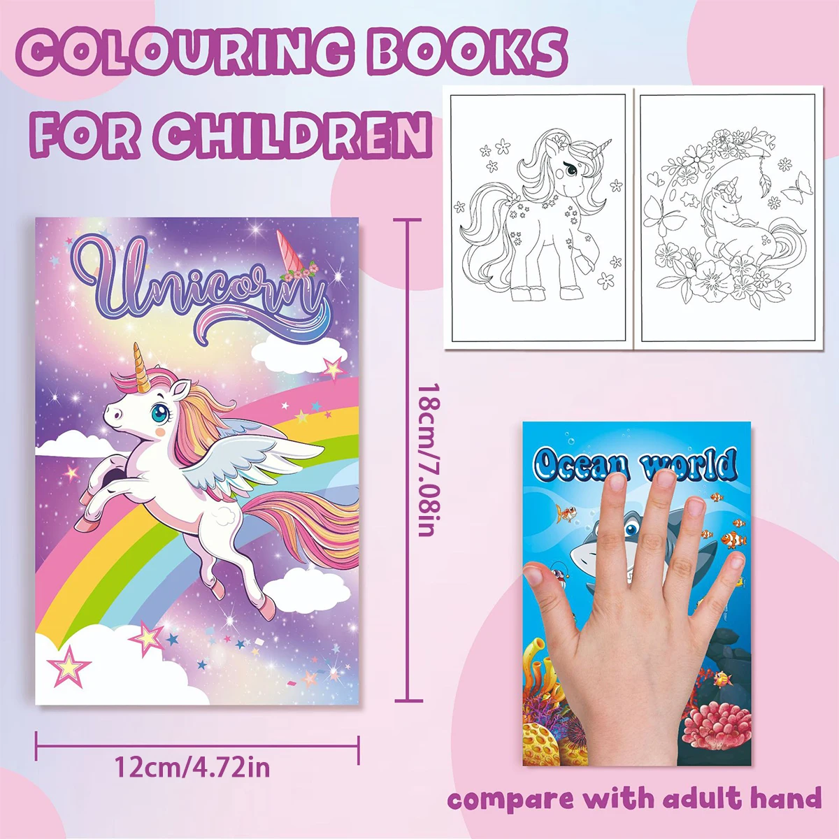 Coloring Book Creative Play Kits Bold - Easy - Follow Illustrations for Adults’ Home Unwinding & Parent - Child DIY Fun Coloring