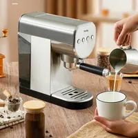 Espresso Machine Household Small 20bar Semi-automatic Extraction Stainless Steel Steam Milk Foam Coffee Maker