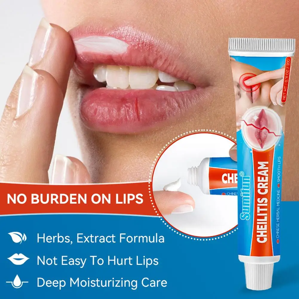 Reduce Fine Lines Lip Balm Cheilitis Treatment Cream Remove Dark Moisturizing Sexy Lips Repairing Anti-Cracking Lip Ointment