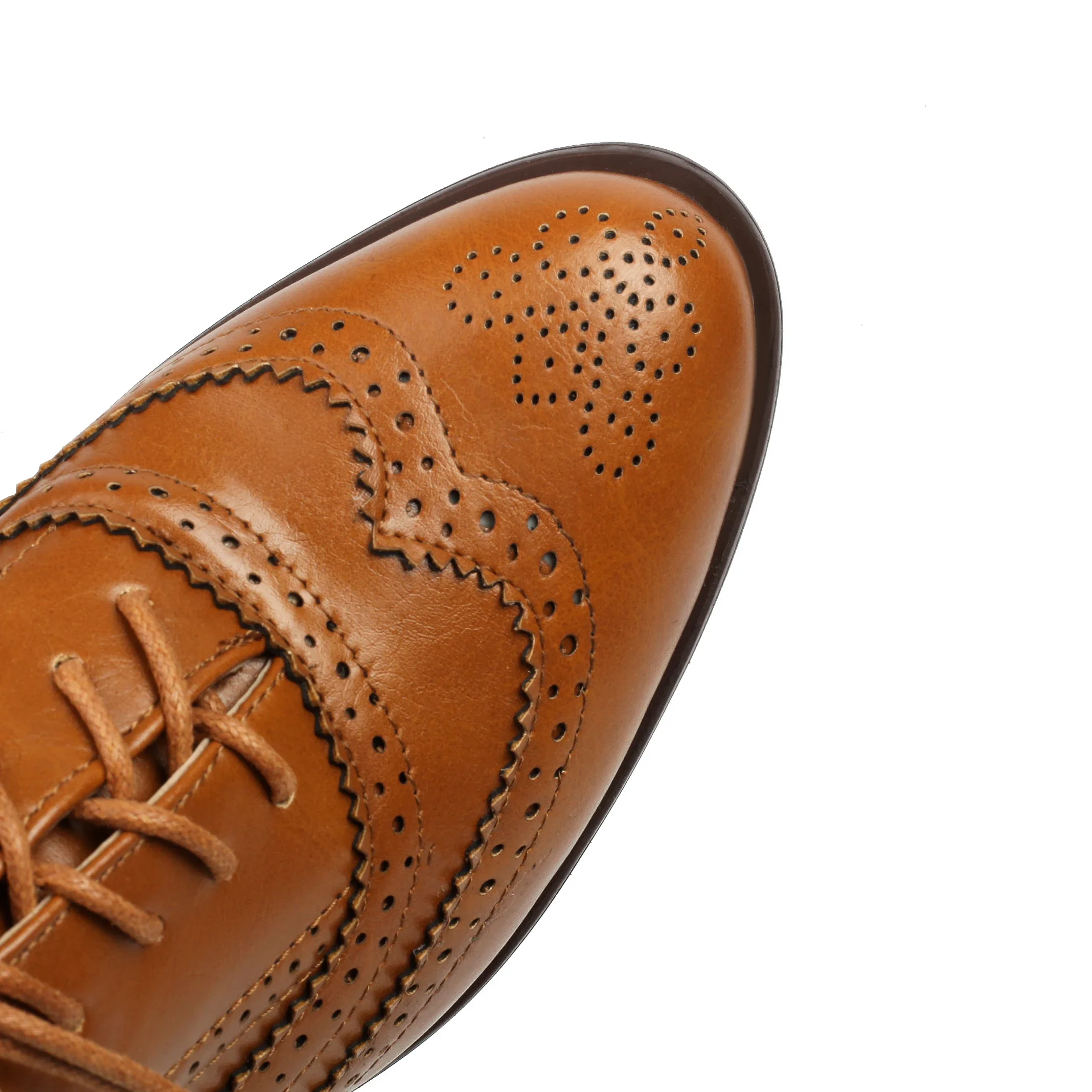 2024 Nieuwe Lente-En Herfstdamesschoenen, Grote Maat 36-46 Voet Lengtes Van 23-28Cm Gesplitste Loafers Retro Veters Holle Brogue