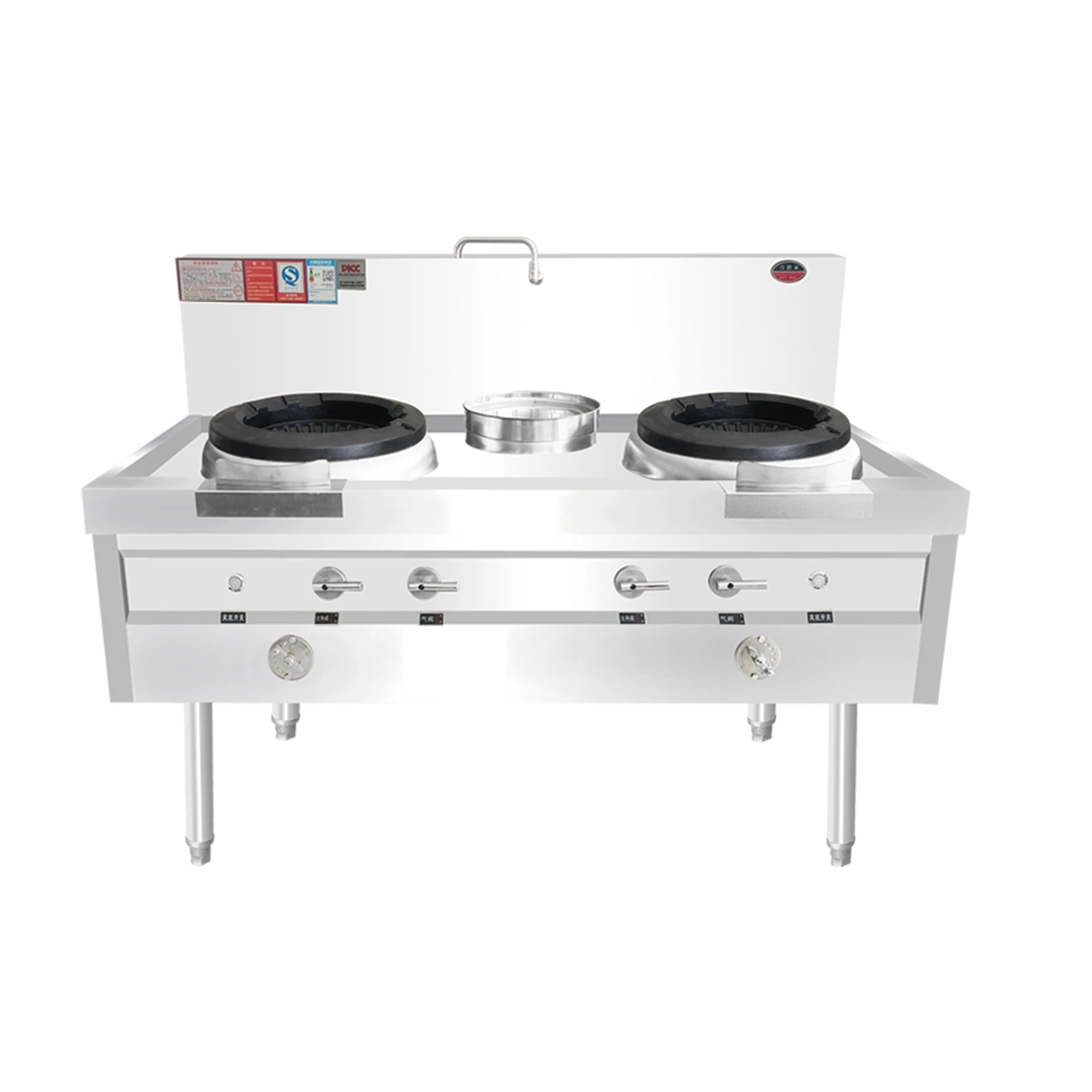 Commercial Single-Temperature Gas Stoves Double-Frying Energy-Saving For Hotels Schools Restaurants