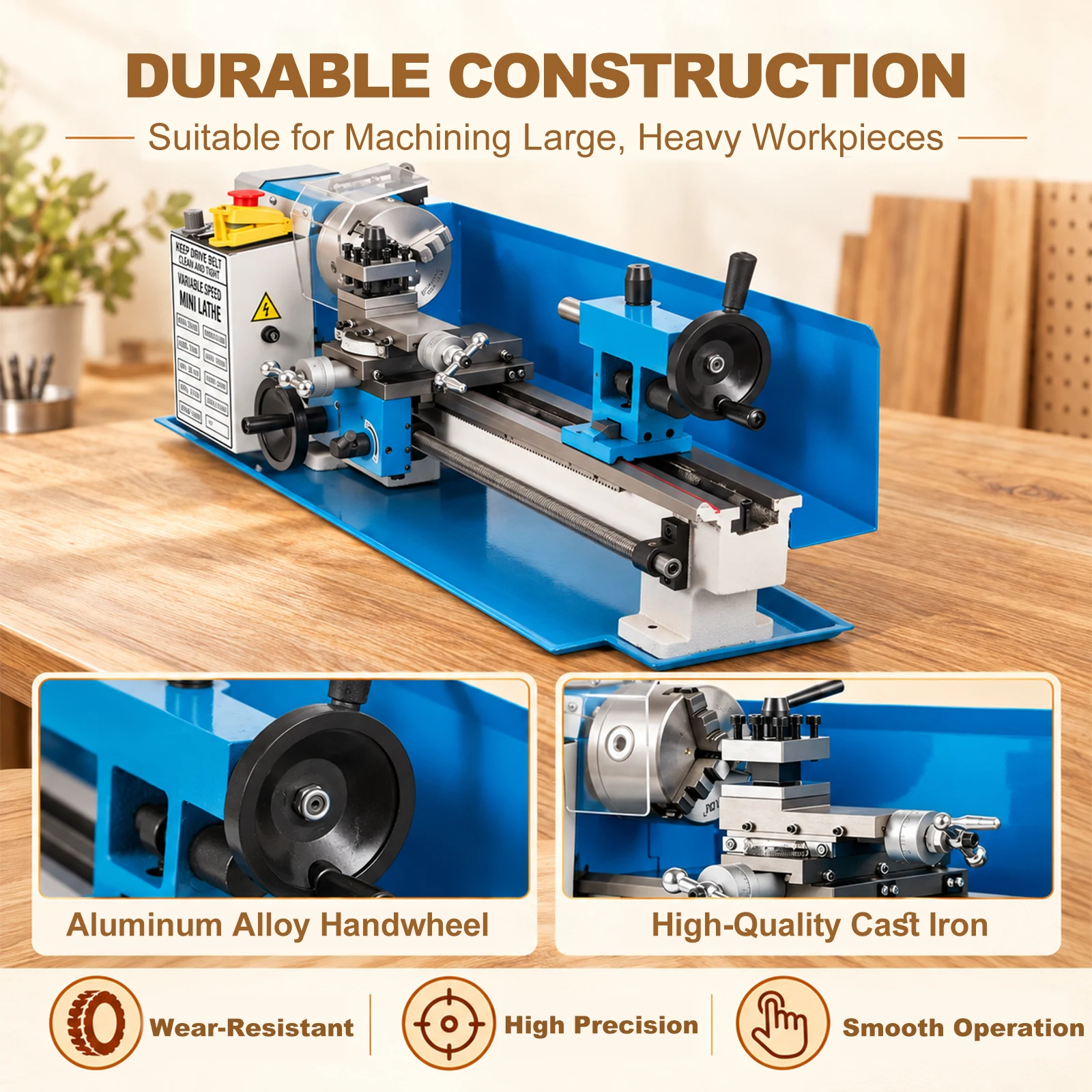 SIHAO Precision Mini Metal Lathe 7