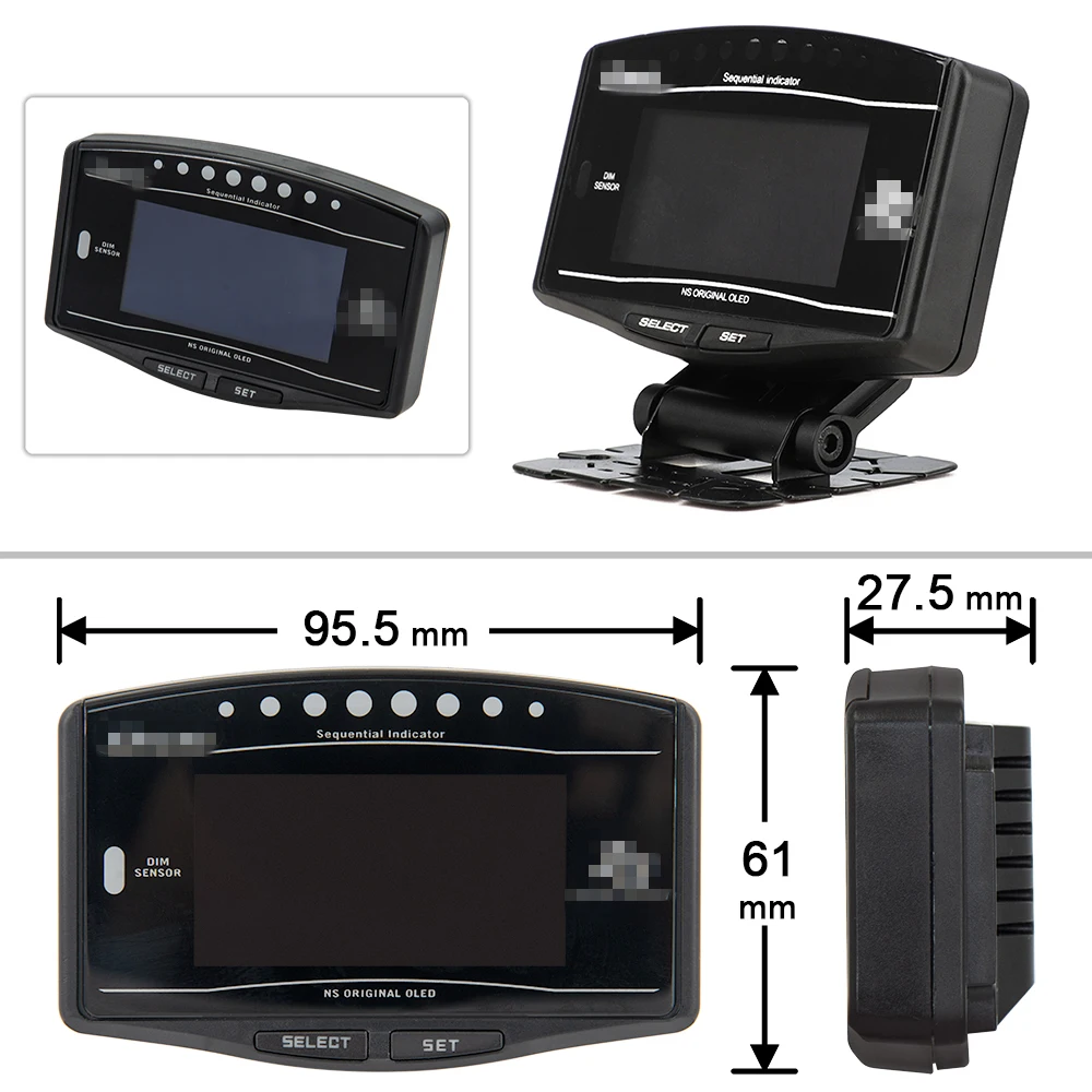 Universal 10 in 1 Defi Style Gauge Meter Car Meter Digital Tachometer Full Kit