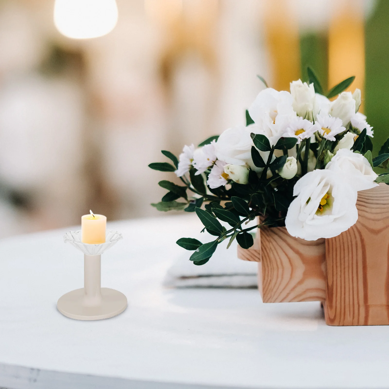 

12Pcs Drip Catchers for Candlesticks Non-Slip Drip Saucer Protects Surfaces from Wax Spills Ideal for Home Wedding