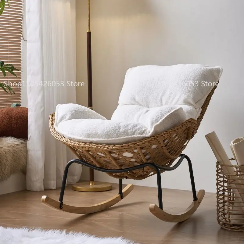 Outdoor Rattan, Recliner, Rocking Chair, Balcony, Outdoor, Courtyard, Leisure, Chair, Lazy, Sofa, Living Room, Sleepable