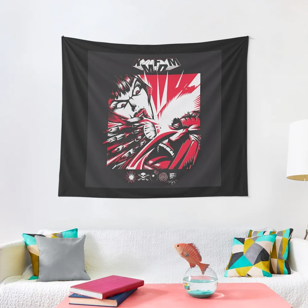 

KMFDM symbols Tapestry Aesthetic Home Decor Room Decor For Girls Home Decorations Tapestry