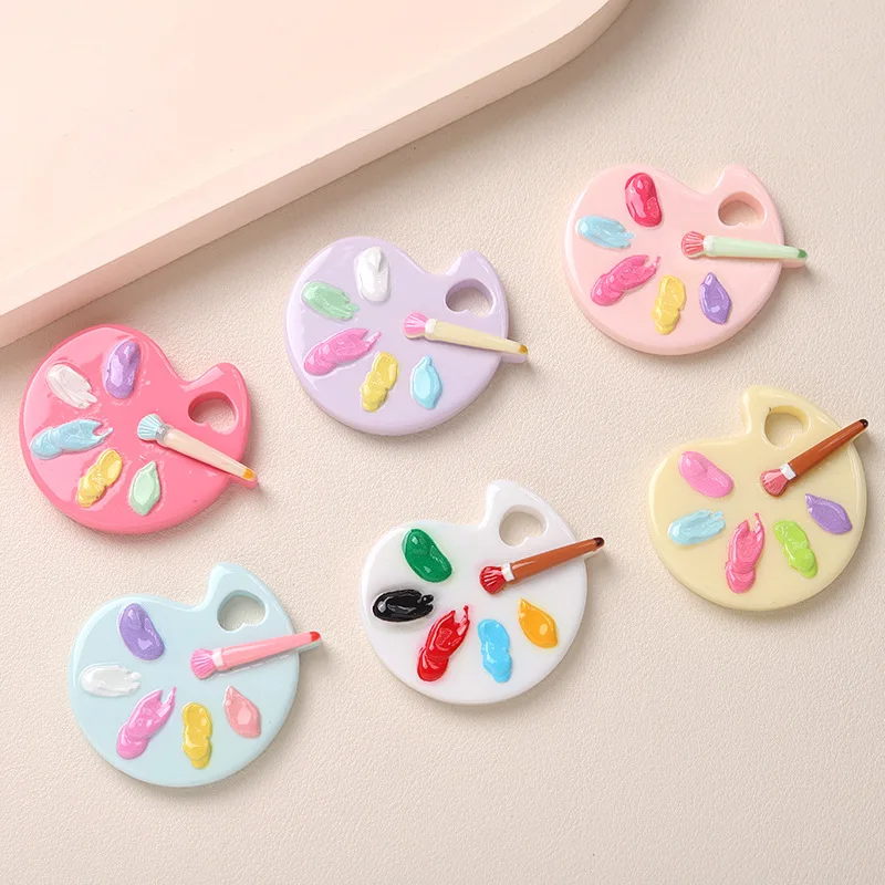 10/12PCS Cartoon DIY resin accessories, drawing plates, cream glue handmade hair clips, phone cases, shoe buckles, accessories