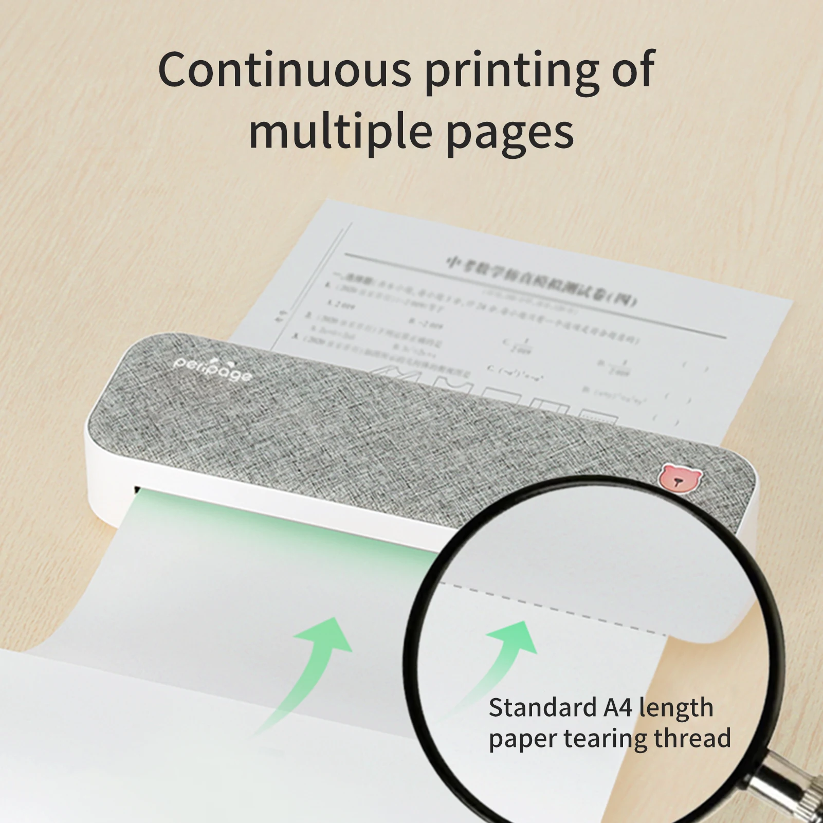 PeriPage Fold Thermal Paper Compatible with PeriPage A40 Thermal Printer Quick-dry Perfect for Photo Picture Receipt Memo PDF