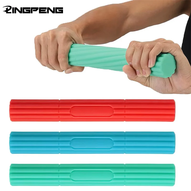 Physiotherapie Flexible Twist Bar Rod Hand Handgelenk Exerciser Bars Silikon Verschiedene Widerstand Krafttraining Werkzeuge