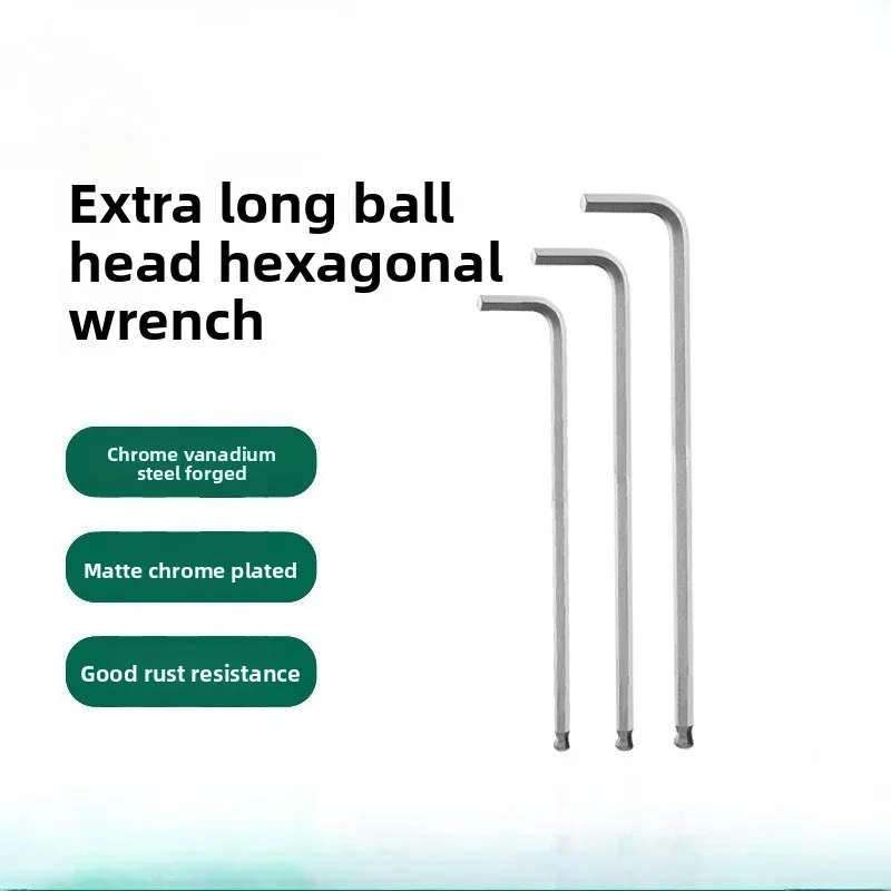 

Chrome Vanadium Steel Extra Long Ball Head, Hexagon Wrench