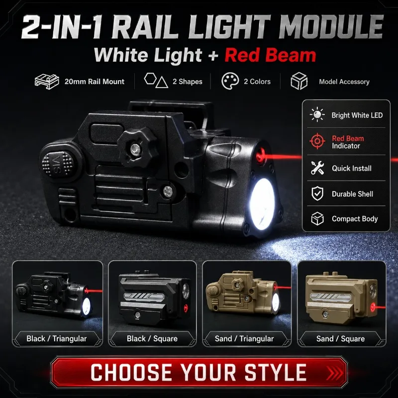 Visible Infrared Beam Under-Mount LED Light Module 20MM Rail Mount Creative DIY Accessory