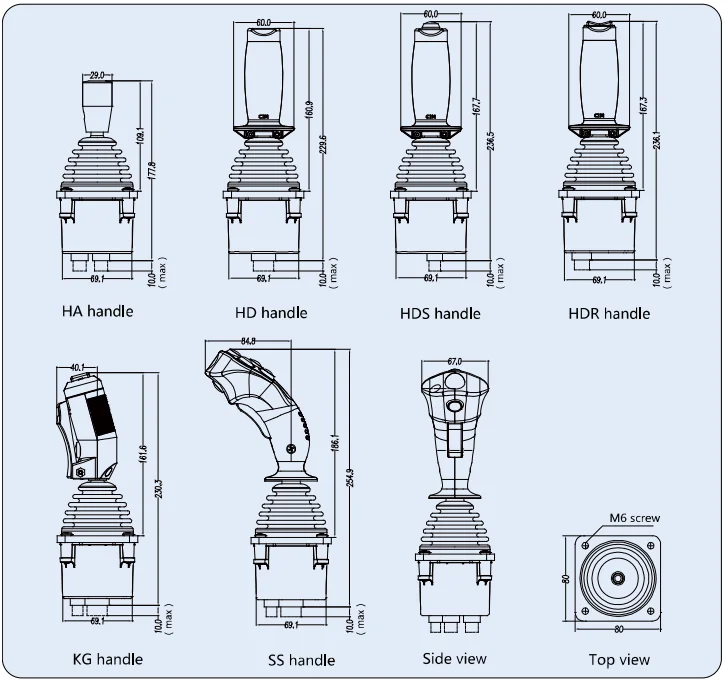 

Рычаг контроллера джойстика SJ60 для урожайщиков
