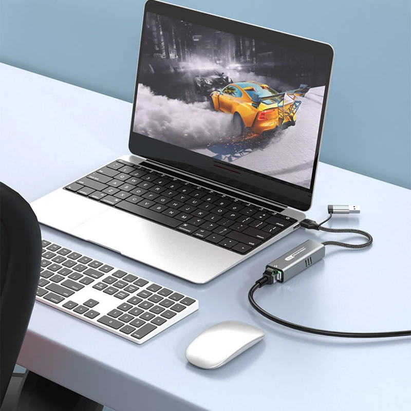 5Gbps USB To Ethernet Adapter For Laptop Computer RTL8157 Chipset 5000Mbps USB3.2 To RJ45 Network Converter 5G 2.5G 1G 100Mbps