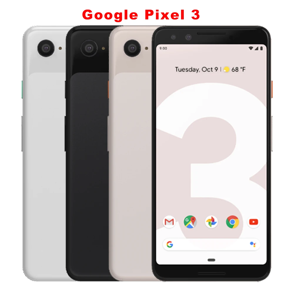 جوجل بيكسل 3 هاتف محمول أصلي غير مقفول 5.5 بوصة 64 جيجابايت/128 جيجابايت روم سنابدراجون 845 أندرويد ثماني النواة بكسل 3