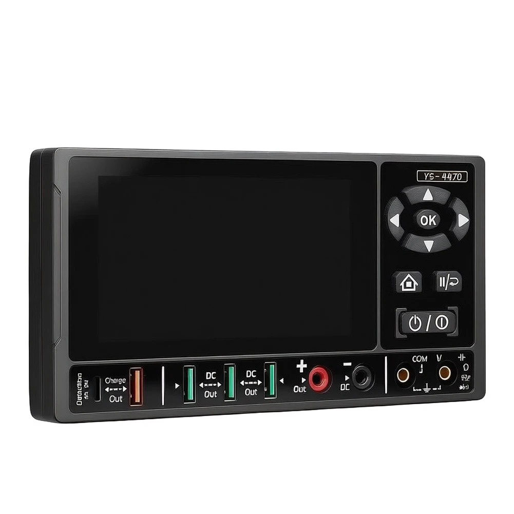 For Confined Space Testing Digital Multimeter Black ABS Material Housing High Accuracy Reading Backlit LCD Display