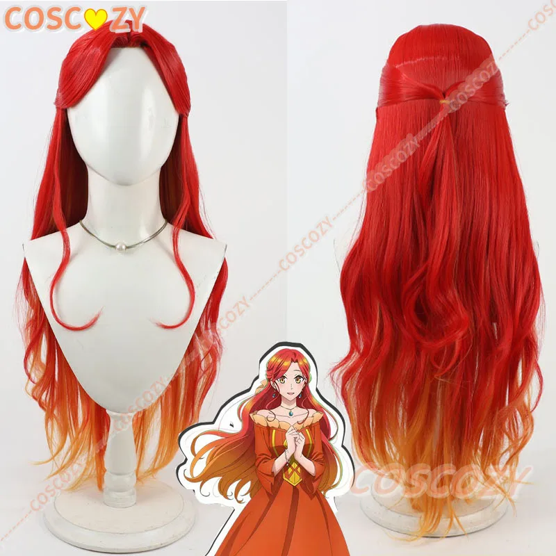 

Парики для косплея Marie Shaderan Betrothed to My Sister's Ex, 65 см, волнистый красный смешанный оранжевый парик, термостойкие синтетические волосы