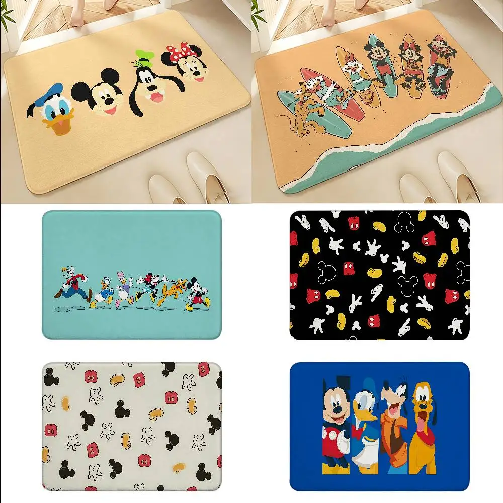 M-Mickeys Mouses Floor Mats Home Laundry Rug Carpet For Living Room Decor Lounge Area Anti-slip Foot Mat Entrance Doormat